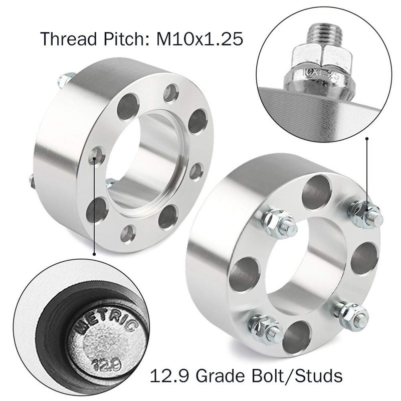 GAsupply 4x110 ATV Wheel Spacers 2 inch with 10?1.25 Studs  Wheel Spacer Adapters 74mm Hub Bore  Compatible with Honda  Suzuki  Yamaha  Bombardier(Read Listing for Year Model Info)  4 Pack - Image 4